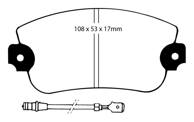 EBC 75-81 Lancia Beta 1.8L Greenstuff Front Brake Pads DP2230