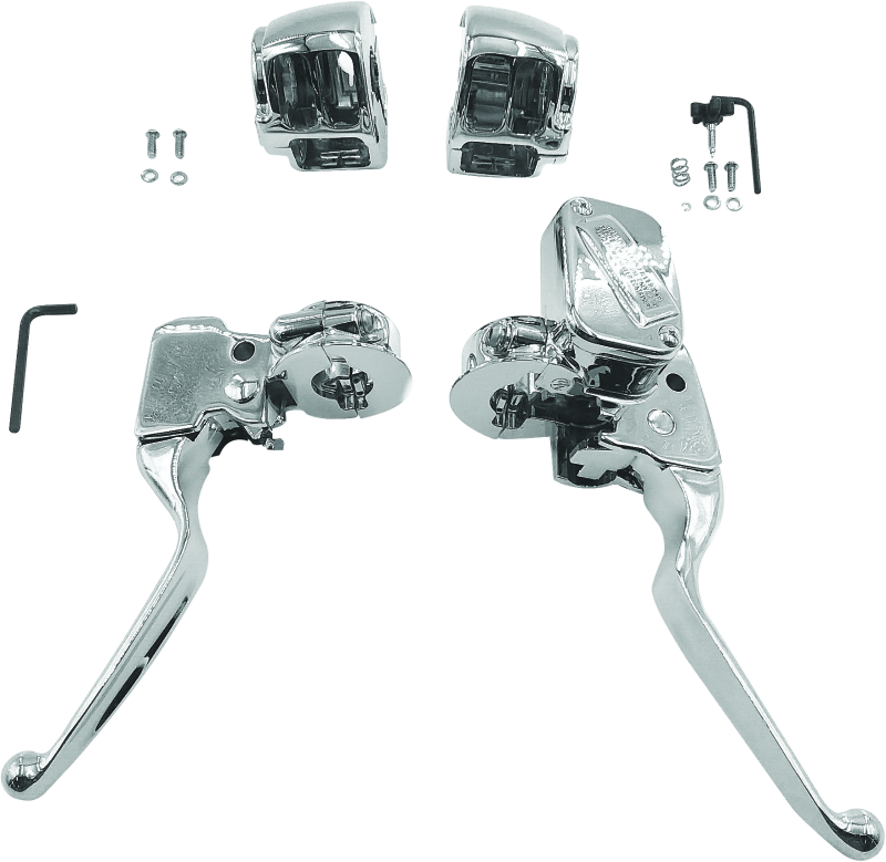 Bikers Choice 1517 Softail Chrome Handlebar Control Kit 1/2 Inch Bore