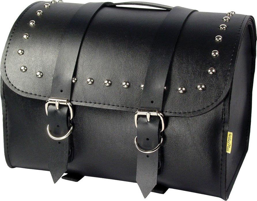 Dowco Willie & Max 58502-01 Ranger Series: Synthetic Leather Studded Motorcycle Max Pax Tour Trunk, Black, Universal Fit, 40 Liter Capacity