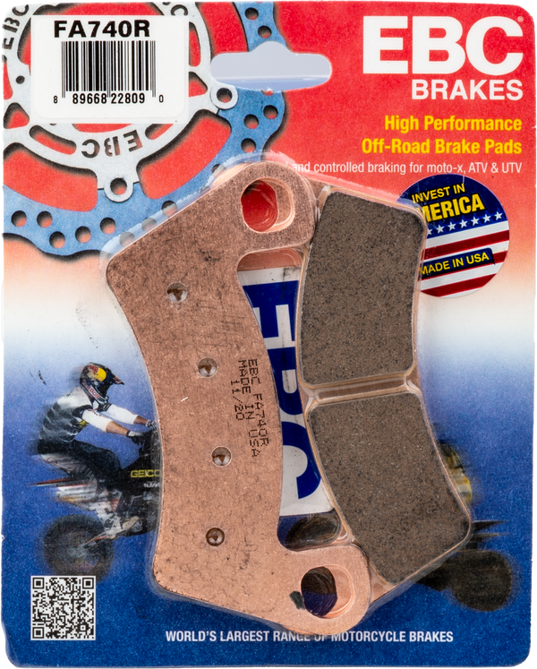 Ebc FA740R R Series Long Life Sintered Brake Pads