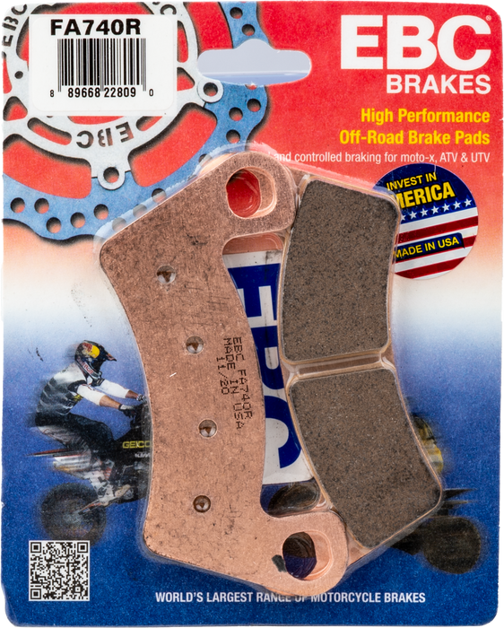 Ebc FA740R R Series Long Life Sintered Brake Pads