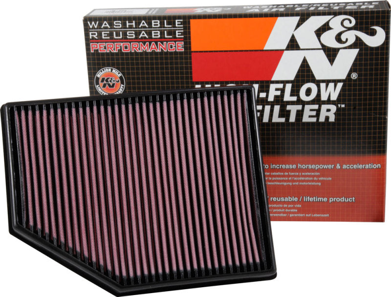 K&N 33-3055 Air Panel Filter for VOLVO V40 L4-2.0L DSL 2015-2017