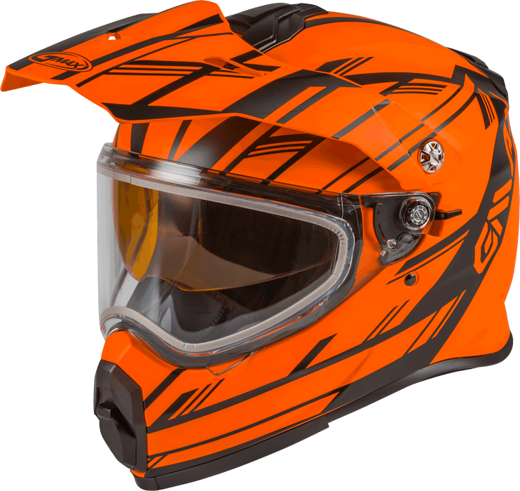 GMAX G2211145 Helmets, Matte Neon Orange Black, Medium