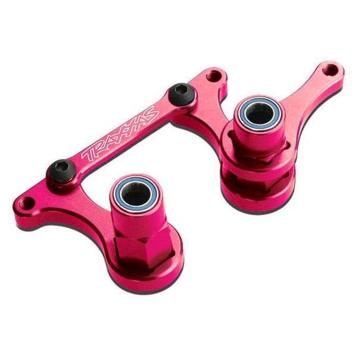 Traxxas TRA3743P - Pink-Anodized Aluminum Left & Right Steering Bellcranks