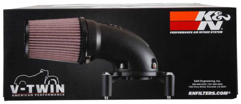 K&N Cold Air Intake Kit: High Performance, Guaranteed To Increase Horsepower: Fits 2008-2017 Harley Davidson (Softail, Heritage, Fat Boy, Breakout, Road King, Other Select Models) 57-1134S