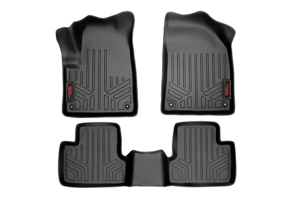 Rough Country Floor Mats Fr & Rr Fits Jeep Cherokee Kl 2WD/4WD (2014-2023) M-61702