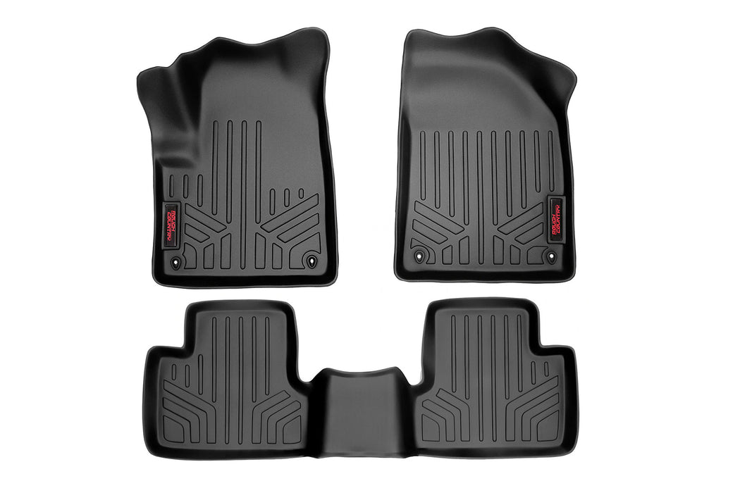 Rough Country Floor Mats Fr & Rr Jeep Cherokee Kl 2Wd/4Wd (2014-2023) M-61702