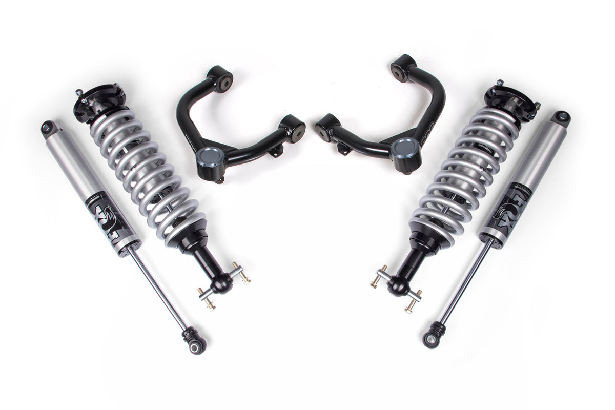 BDS 2019-2024 Fits Chevrolet Silverado 1500 GMC Sierra 1500 3.5" Coilover Upgrade Kit, 2.5" Rear Lift, Block FOX 2.5 Ifp Ps C/o, FOX 2.5 Ifp Ps Shocks 772FPS
