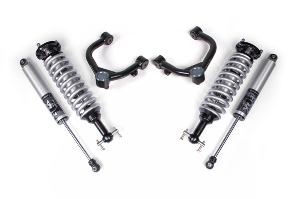 BDS 2019-2024 Fits Chevrolet Silverado Tb 1500 GMC Sierra AT4 1500 1.5" Coilover Upgrade Kit, 0.5" Rear Lift, Block FOX 2.5 Ifp Ps C/o, FOX 2.5 Ifp Ps Shocks 773FPS