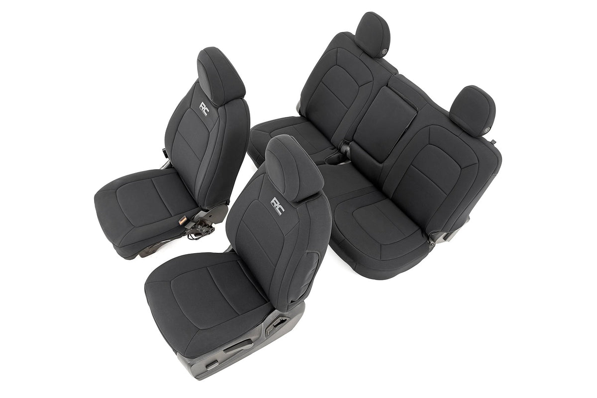 Rough Country Seat Covers Front Bucket Rear Bench Fits Chevy/GMC Canyon/Colorado (15-22) 91051