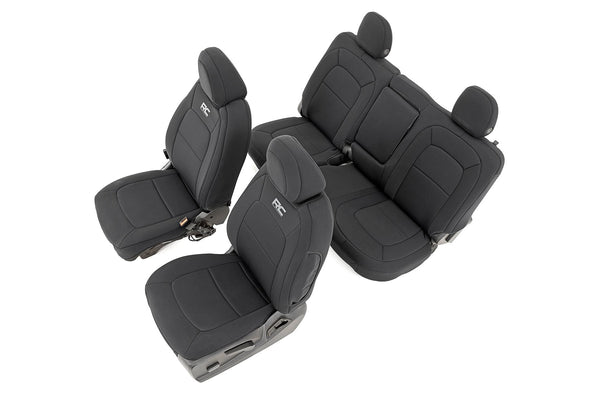 Rough Country Seat Covers Front Bucket Rear Bench Fits Chevy/GMC Canyon/Colorado (15-22) 91051