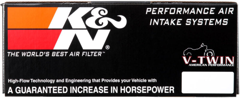 K&N Street Round Metal Intake System Harley Davidson Red Filter 6-8 Size 2.4in In Dia 2.5in H RK-3934