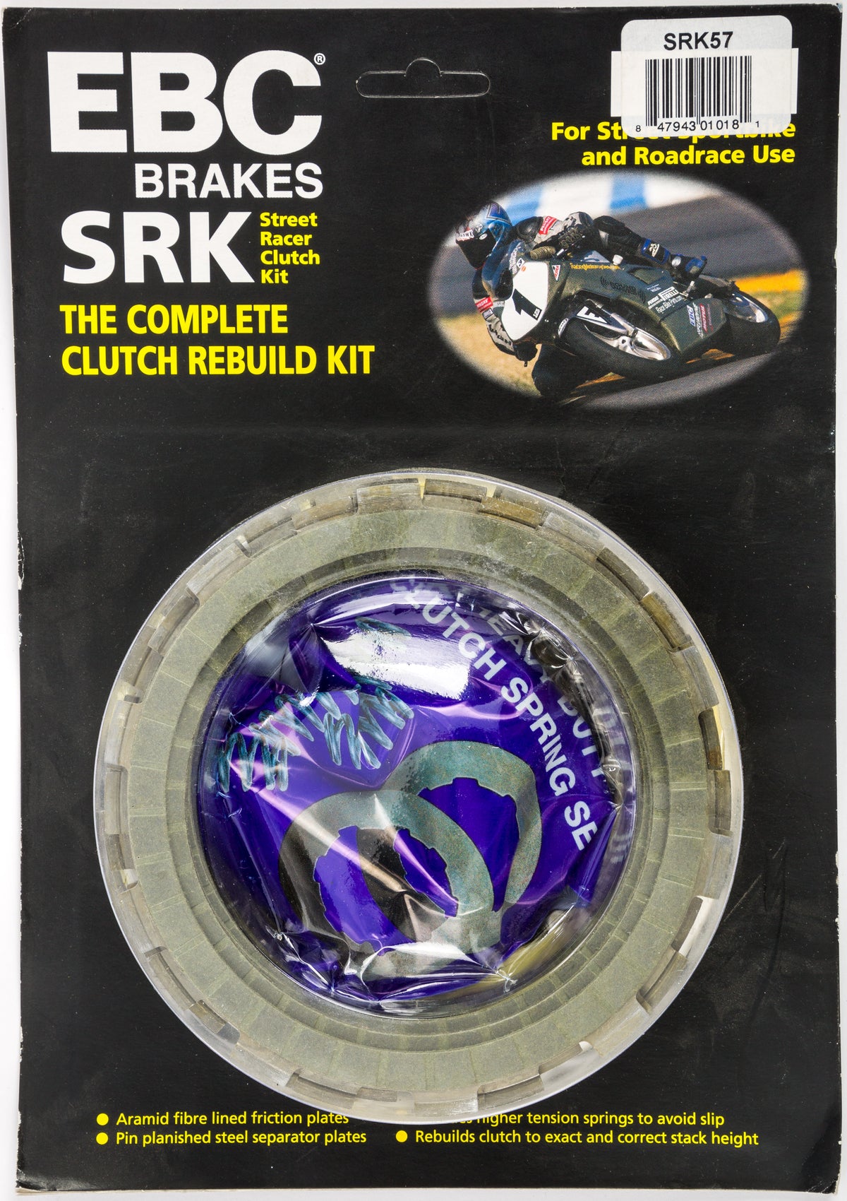 EBC Srk Complete Clutch Rebuild Kit for 98-99 Fits Honda CBR900RR SRK57