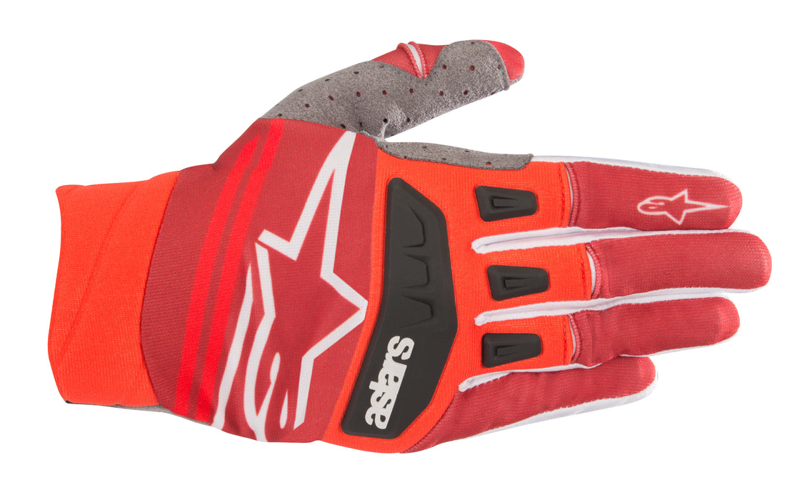 Alpinestars 3561019-308-XXL Techstar Gloves Red/Burgundy 2X