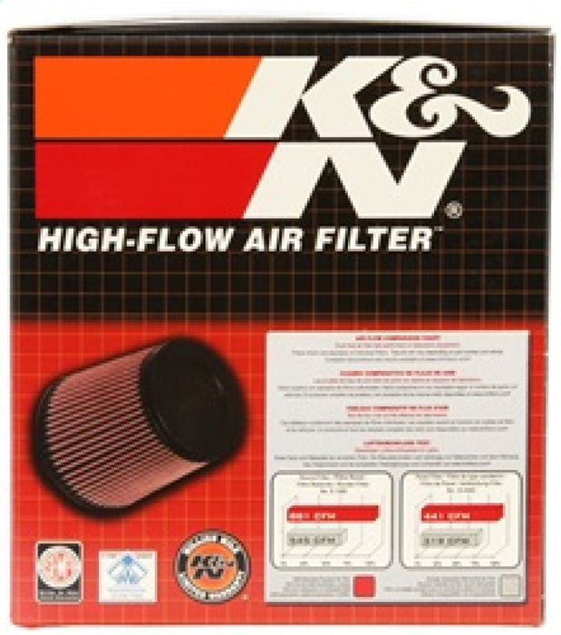 K&N Universal Clamp-On Air Filter: High Performance, Premium, Washable, Replacement Filter: Flange Diameter: 3.75 In, Filter Height: 5 In, Flange Length: 0.625 In, Shape: Round Tapered, RU-4250