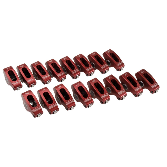 Edelbrock Rocker Arms Roller SBF 3/8In 1 6 1 Ratio Set of 16 77780