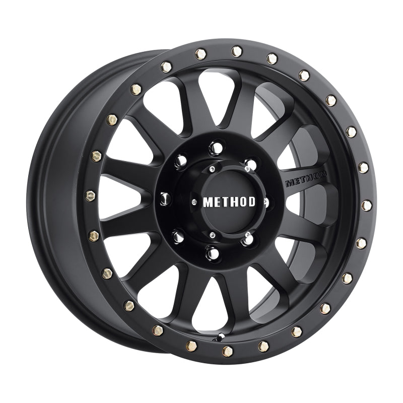 Method MR304 Double Standard 20x10 -18mm Offset 8x6.5 130.81mm CB Matte Black Wheel MR30421080518N