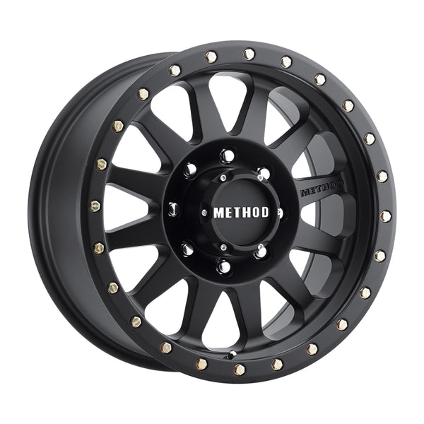 Method MR304 Double Standard 17x8.5 0mm Offset 8x6.5 130.81mm CB Matte Black Wheel MR30478580500