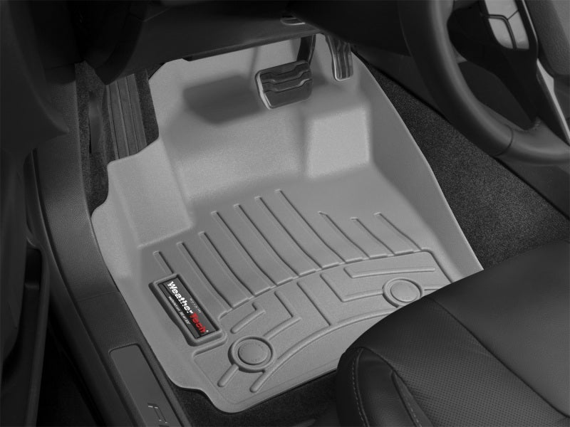 WeatherTech 2014+ Chevrolet Silverado 1500 Front FloorLiner Grey (Fits w/ Floor Mounted Shifter) 467221