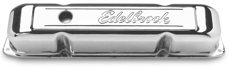 Edelbrock Valve Cover Signature Series Chrysler 1958-1979 361-440 V8 Chrome 4491