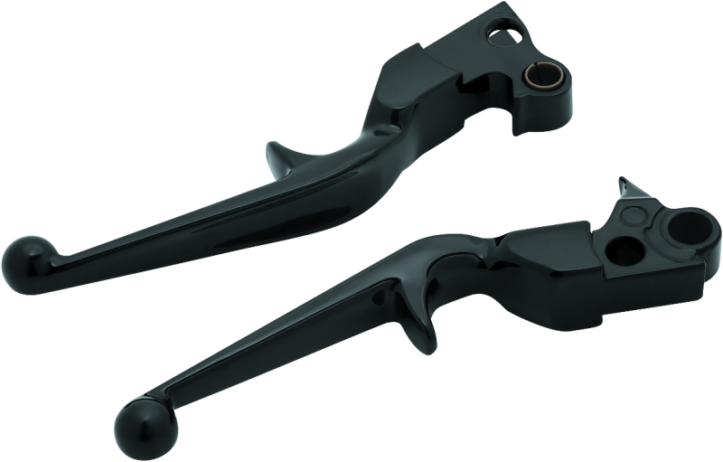 Kuryakyn Trigger Gloss Black Brake & Clutch Lever Set (KUR1845)