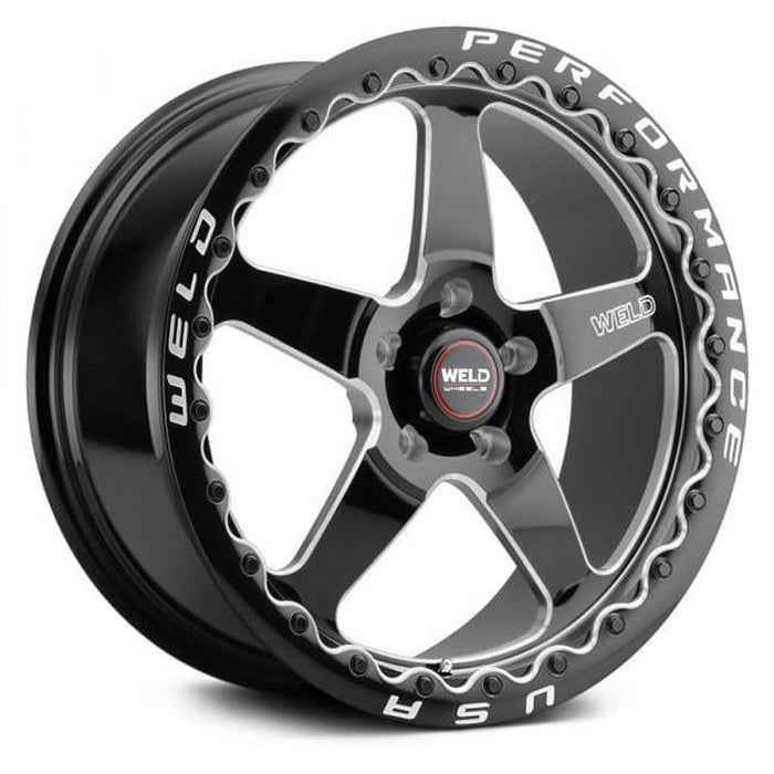 15x10 WELD Performance S904 Ventura BEADLOCK Black Milled Wheel 5x4.75 (50mm)