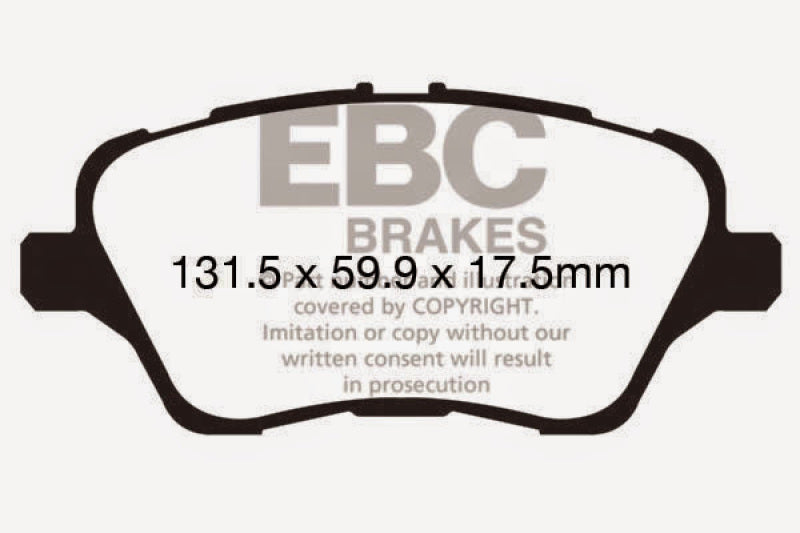 Ebc Brakes Dp42149R Yellow Stuff Performance Brake Pad DP42149R