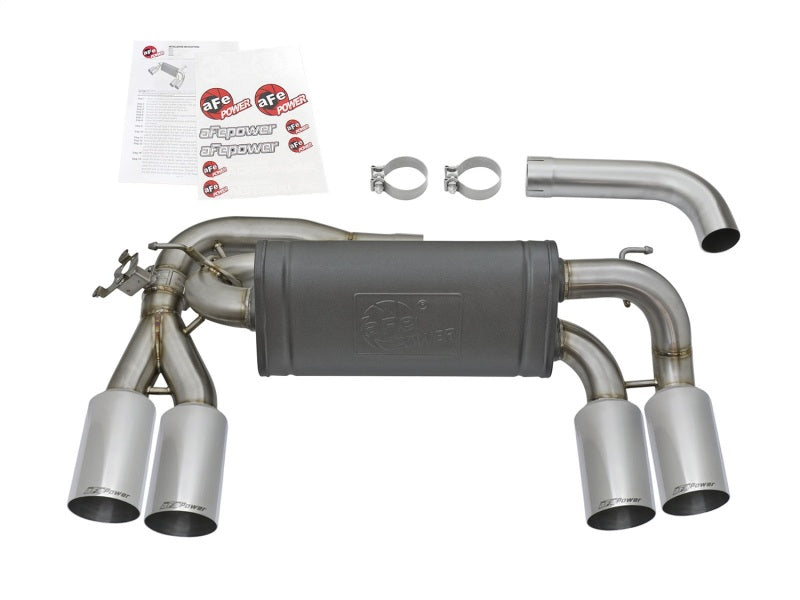 aFe MACHForce XP 3in 2 1/2in Axle Back 304SS Exhaust w/ Polished Tips 16-17 BMW M2 (f87) 49-36333-P