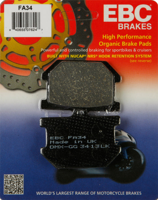 EBC Brakes FA34 Disc Brake Pad Set