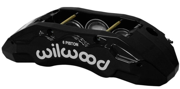 Wilwood Caliper-TX6R- R/H Black 1.75/1.62/1.62in Pistons 1.38in Disc 120-13817-BK