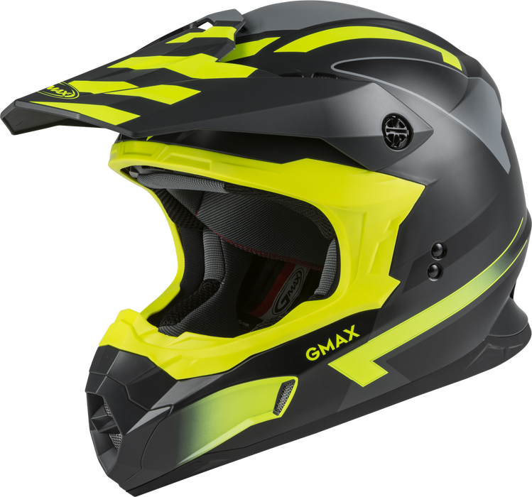 Gmax Mx-86 Off-Road Fame Helmet Matte Dark Grey/Hi-Vis Xs D3864333