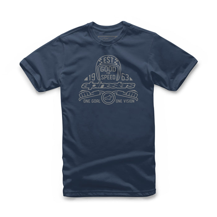 Alpinestars Snap Tee Navy Lg 1038-72048-70-L