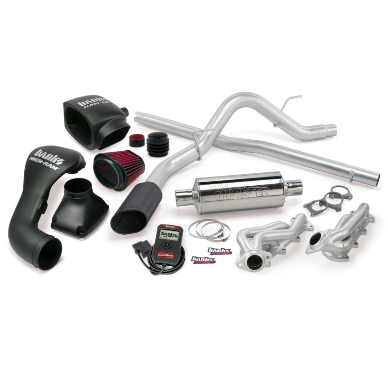 Banks Power 04-08 Ford 5.4L F-150 SCMB PowerPack System SS Single Exhaust w/ Black Tip 48531-B