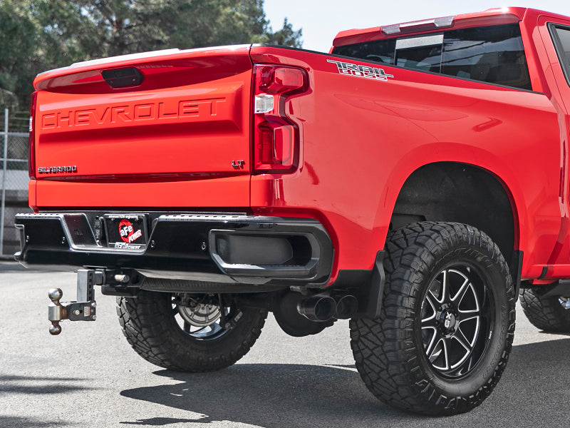 aFe Vulcan Series 3in 304SS Exhaust Cat-Back w/Blk Tip 2019 GM Silverado/Sierra 1500 V6-4.3L/V8-5.3L 49-34106-B