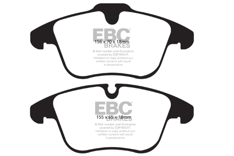 EBC 2016-2018 Volvo S60 2.0L Turbo Greenstuff Front Brake Pads DP21911