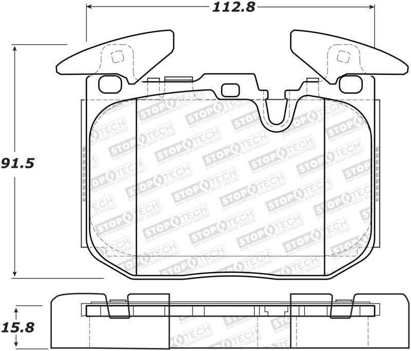 StopTech Performance 14-18 BMW i8 Sport Performance Front Brake Pads 309.16091