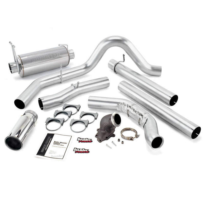 Banks Power 00-03 Ford 7.3L / Excursion Monster Exh w/ Power Elbow SS Single Exh w/ Chrome Tip 48654