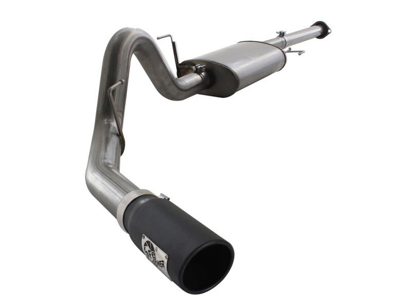 aFe MACHForce XP Exhausts Cat-Back SS 409 EXH Wrinkle Black CB Ford F-150 11-12 V6-3.5L (tt) 49-43038-B