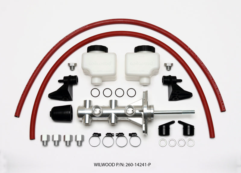 Wilwood Tandem Remote Master Cylinder 7/8in Bore Ball Burnished 260-14241-P