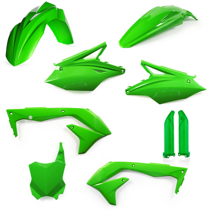 Acerbis Full Plastic Kits For Kawasaki - Green (2685840006)