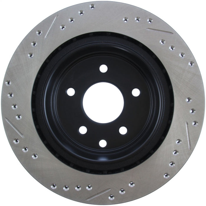 Stoptech Sport Drilled & Slotted Brake Rotor; Rear Left 127.42088L