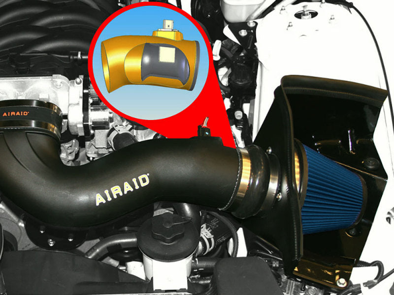 Airaid Cold Air Intake System By K&N: Increased Horsepower, Dry Synthetic Filter: Compatible With 2005-2009 Ford (Mustang Gt) Air- 453-172