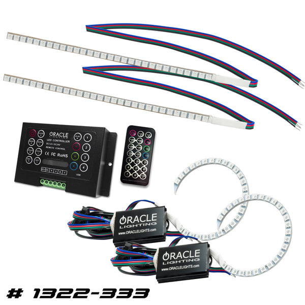 Oracle 15-17 Ford Focus RS/ST DRL Upgrade w/ Halo Kit ColorSHIFT w/ 2.0 Controller SEE WARRANTY 1322-333