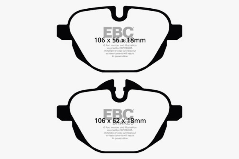 EBC 14-20 BMW i8 Bluestuff Rear Brake Pads DP52047NDX