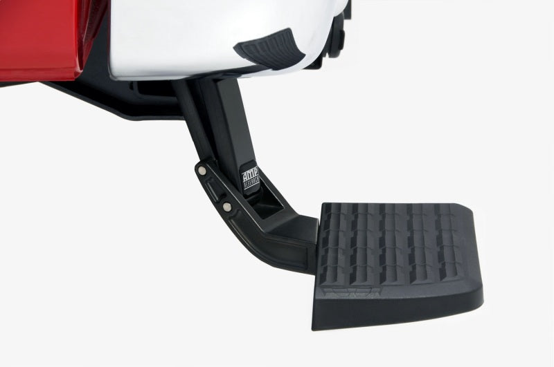 AMP Research 75313-01A BedStep Flip Down Bumper Step for 17-21 Ford F-250/350/450 (F450 will not work with the vibration dampner installed)