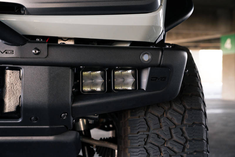 DV8 Offroad 21-22 Ford Bronco Factory Bumper Pocket Light Mount (Pair) 3in LED Pod Lights LBBR-05