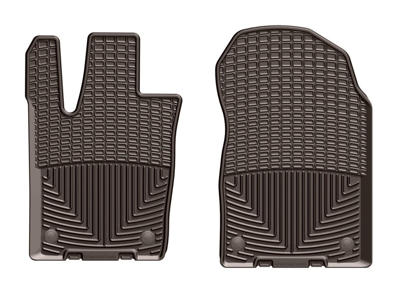 WeatherTech 2016+ compatible with Jeep Grand Cherokee / Compatible with Dodge Durango Front Rubber Mats Cocoa W399CO