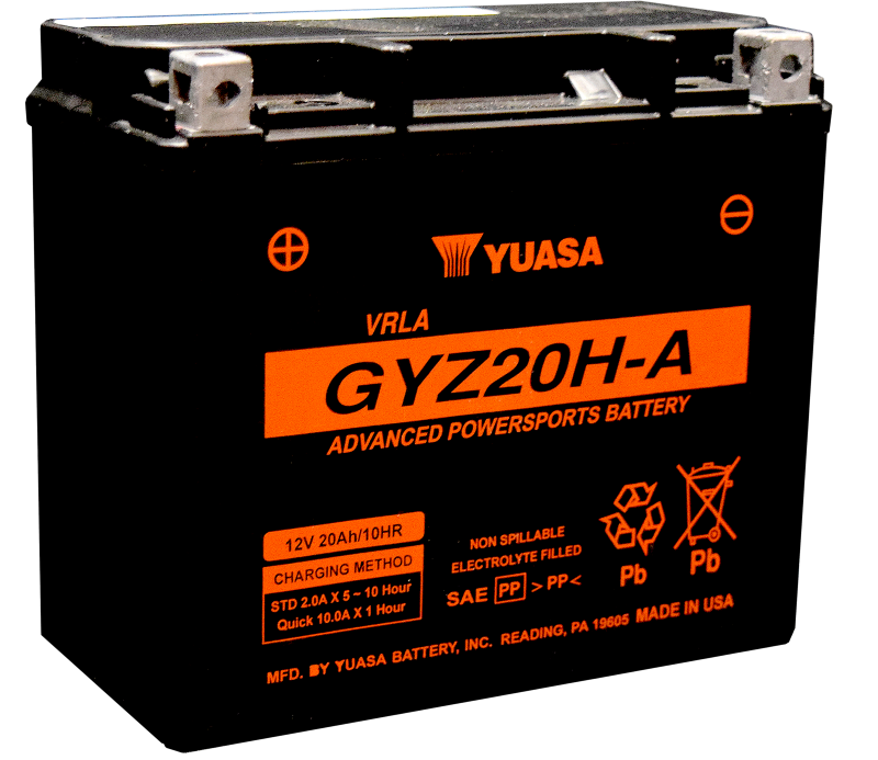 Yuasa Battery Gyz20H-A Sealed Factory Activated