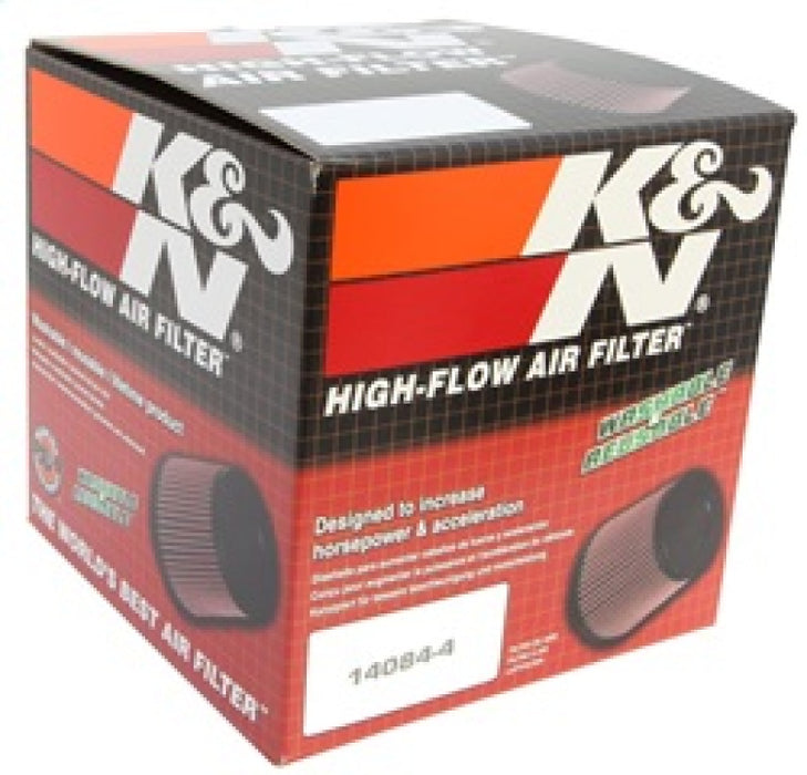 K&N Universal Clamp-On Air Filter: High Performance, Premium, Washable, Replacement Filter: Flange Diameter: 3 In, Filter Height: 4 In, Flange Length: 1.75 In, Shape: Round Tapered, Ru-3700 RU-3700