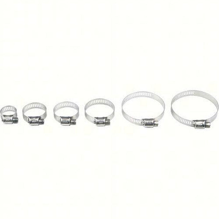 Helix Racing Products  111-6212; Stainless Steel Hose Clamps 13-32-mm 10-Pack